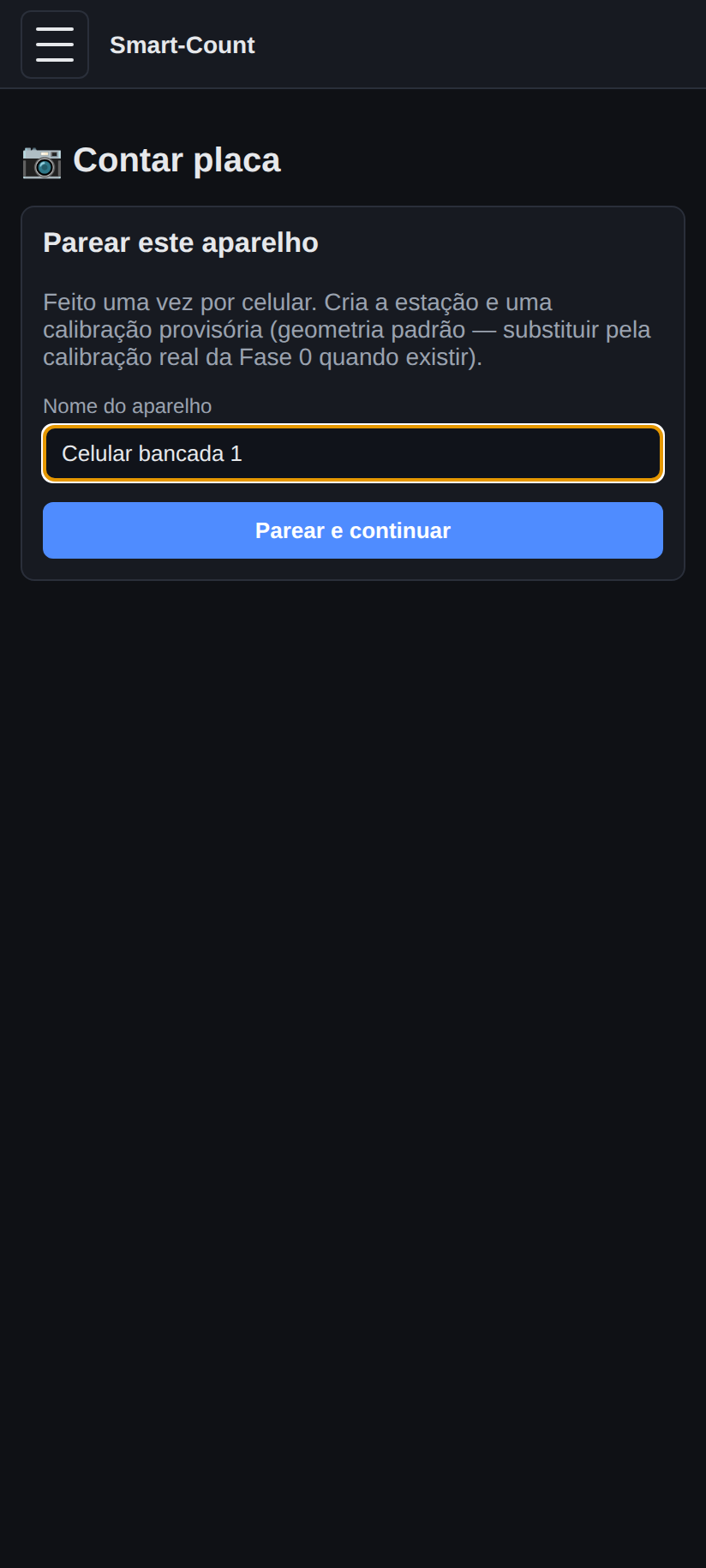 Parear aparelho